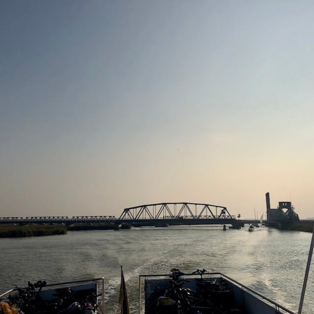 Meiningenbrücke auf den Darß Bodden